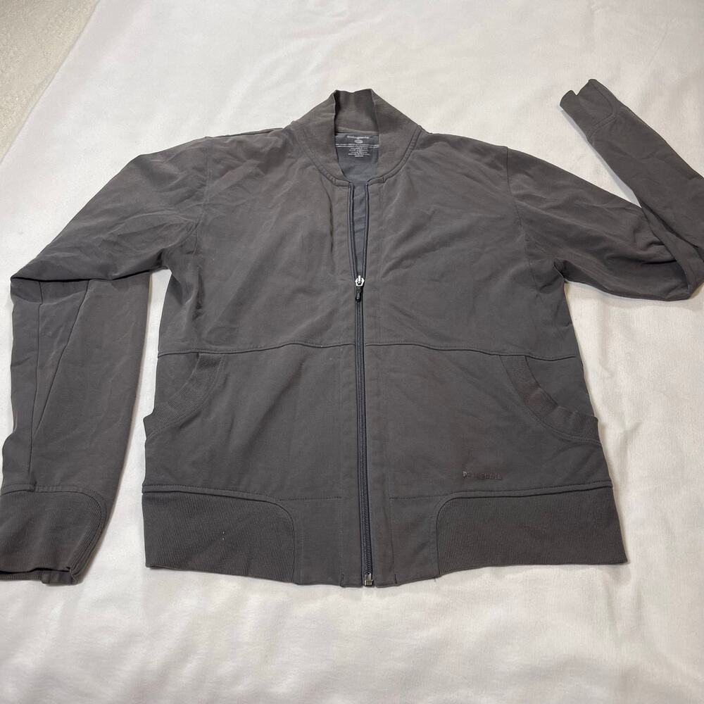 Patagonia Women’s M Gray Full Zip Sweater Knit Ribbed Cuffs Collar Casual